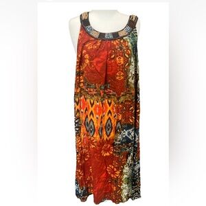 Maggie Barnes Beaded Boho Maxi Dress 26W